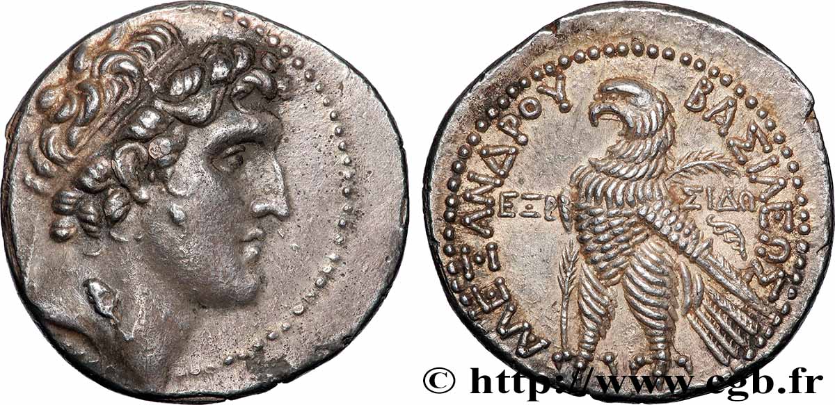 SYRIEN - SELEUKIDISCHES KÖNIGREICH - ALEXANDER I BALAS Tétradrachme VZ