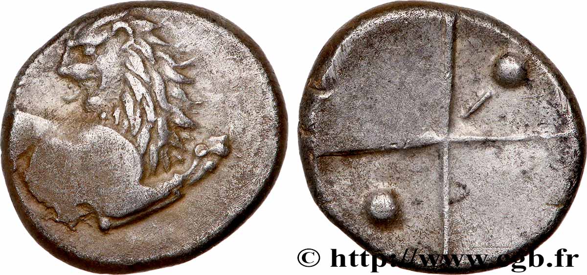 THRACE - THRACIAN CHERSONESE - CHERRONESOS Hemidrachme ou tetrobole AU