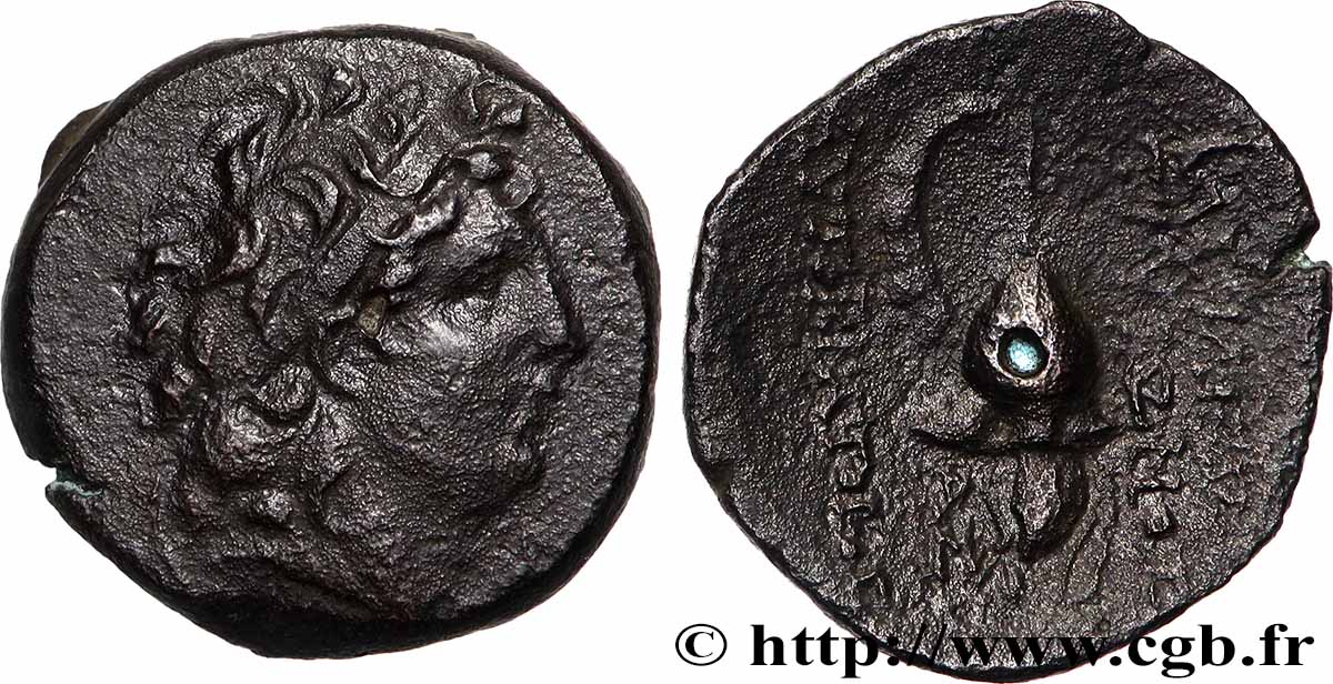 SYRIEN - SELEUKIDISCHES KÖNIGREICH - TRYPHON Chalque SS/fSS