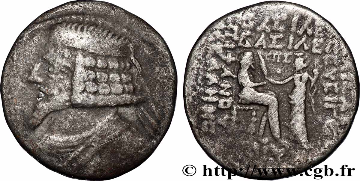 PARTHIA - PARTHIAN KINGDOM - PHRAATES IV Tétradrachme VF