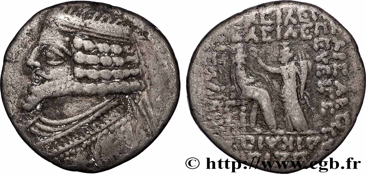 PARTHIAN KINGDOM - PHRAATES IV Tétradrachme VF/XF