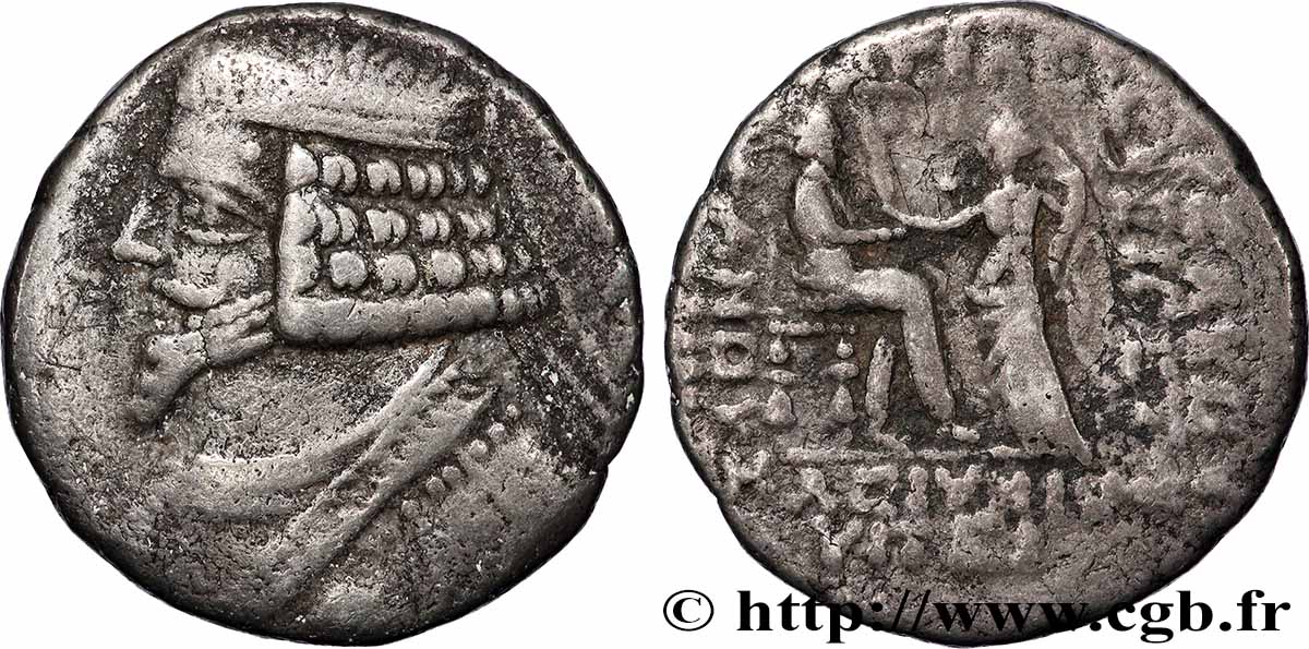 PARTHIA - PARTHIAN KINGDOM - PHRAATES IV Tétradrachme VF