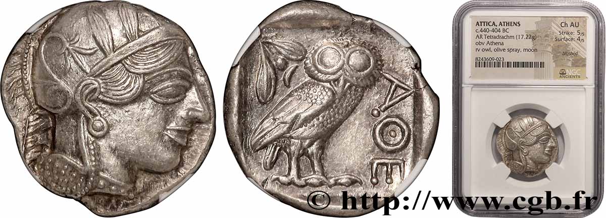 ATTICA - ATHENA Tétradrachme MS
