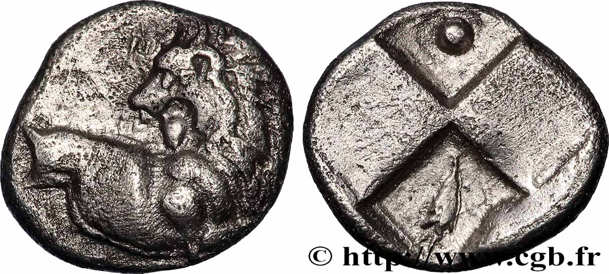 THRACE - THRACIAN CHERSONESE - CHERRONESOS Hemidrachme ou tetrobole AU