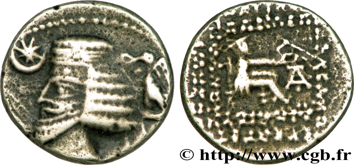 PARTHIA - PARTHIAN KINGDOM - PHRAATES IV Drachme VF