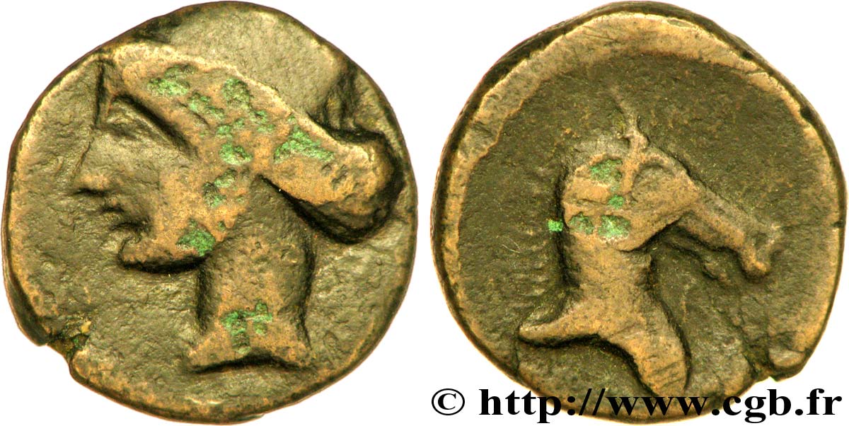 ZEUGITANE - CARTHAGE Double shekel TB