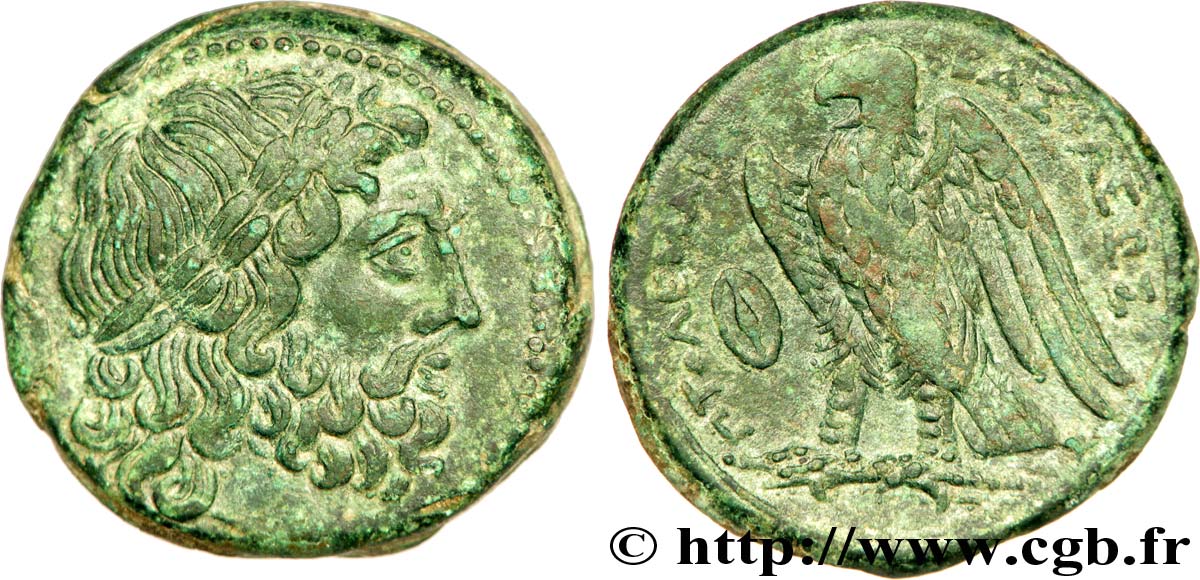 ÉGYPTE - ROYAUME LAGIDE - PTOLÉMÉE II PHILADELPHE Dichalque SUP/TTB+