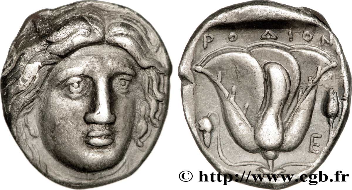 CARIE - ÎLES DE CARIE - RHODES Tétradrachme TTB/TTB+