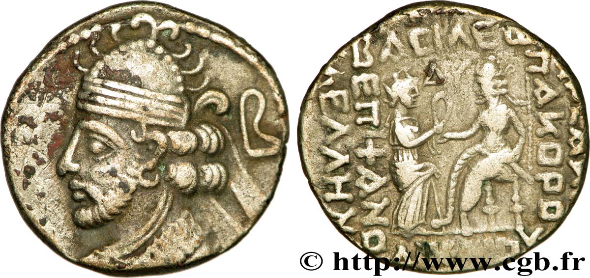 PARTHIE - ROYAUME PARTHE - VOLOGÈSE III Tétradrachme TTB