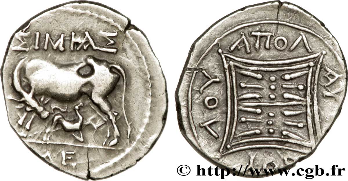 ILLYRIE - APOLLONIA Drachme TTB+