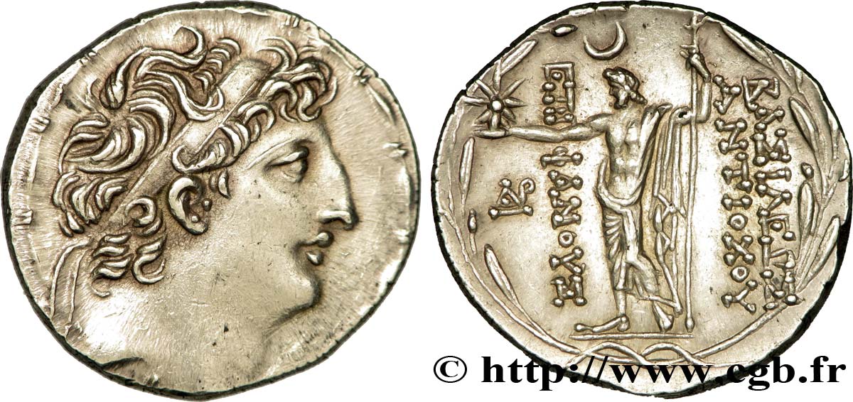 SYRIA - SELEUKID KINGDOM - ANTIOCHUS VIII GRYPUS Tétradrachme MS