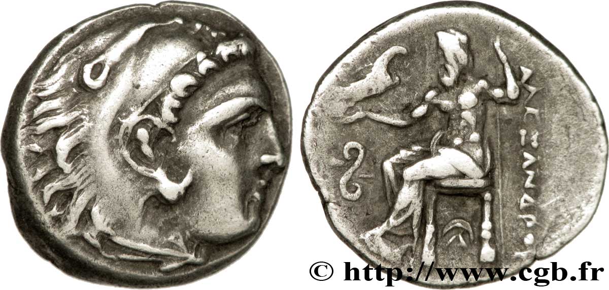 MACEDONIA - KINGDOM OF MACEDONIA - PHILIPP III ARRHIDAEUS Drachme AU/AU