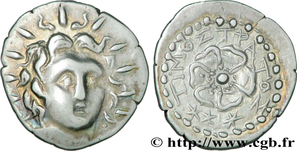 CARIE - ÎLES DE CARIE - RHODES Trihémidrachme TTB+/SUP