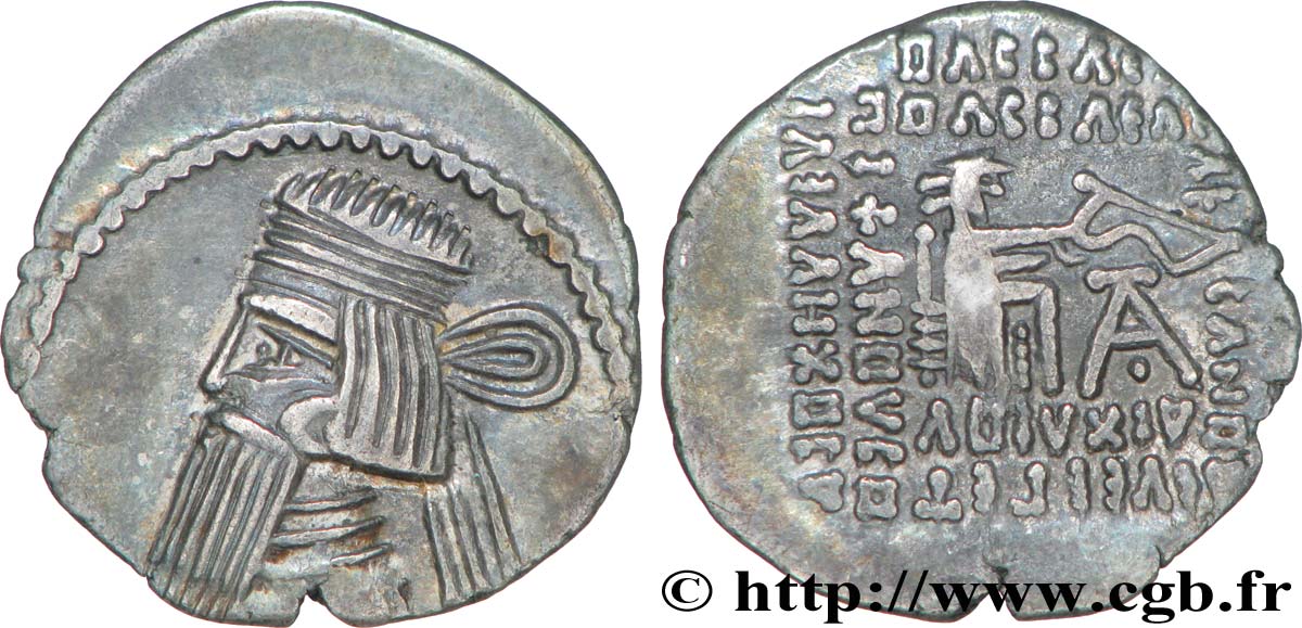 PARTHIAN KINGDOM - ARTABANUS III Drachme AU/XF