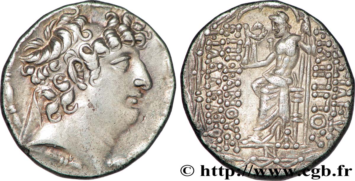 SYRIE - ROYAUME SÉLEUCIDE - PHILIPPE PHILADELPHE Tétradrachme SUP/TTB+