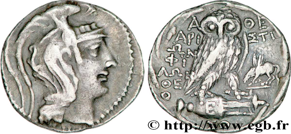 ATTICA - ATHENA Tétradrachme stéphanophore BB/q.SPL