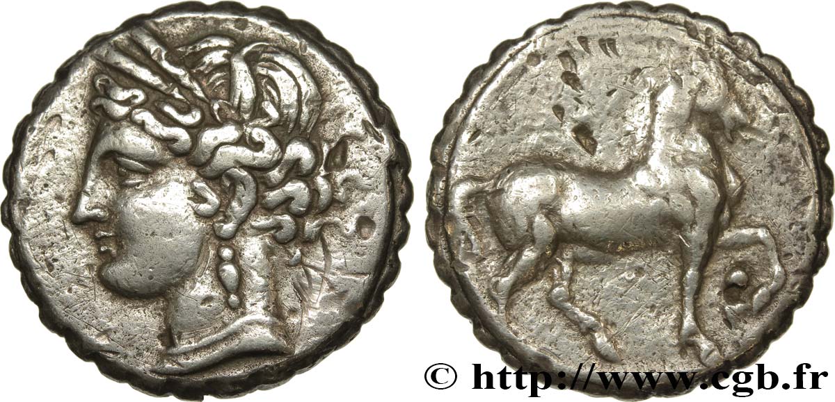 ZEUGITANE - CARTHAGE Double shekel TTB