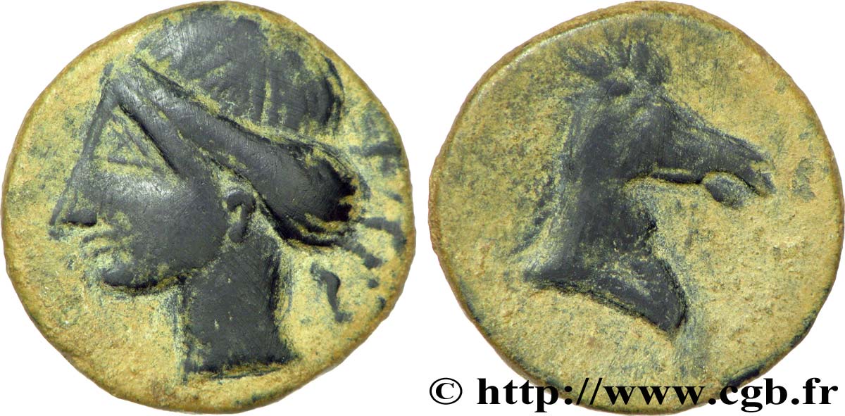 ZEUGITANE - CARTHAGE Double shekel TTB