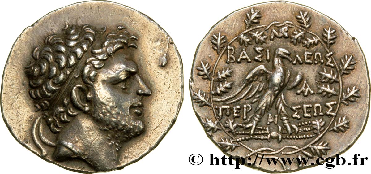 MACÉDOINE - ROYAUME DE MACÉDOINE - PERSÉE Tétradrachme TTB+