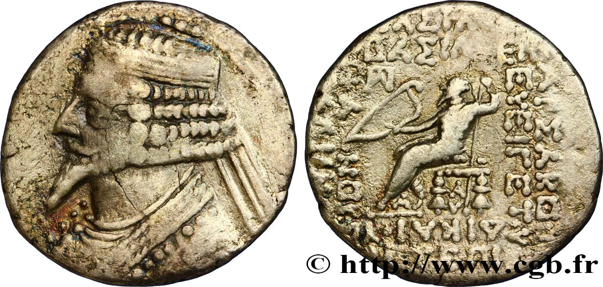 PARTHIA - PARTHIAN KINGDOM - TIRIDATES Tétradrachme VF