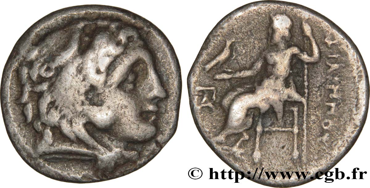MACEDONIA - MACEDONIAN KINGDOM - PHILIPP III ARRHIDAEUS Drachme VF