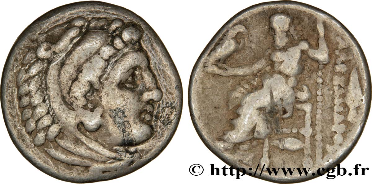 MACEDONIA - KINGDOM OF MACEDONIA - PHILIP III ARRHIDAEUS Drachme VF/VF