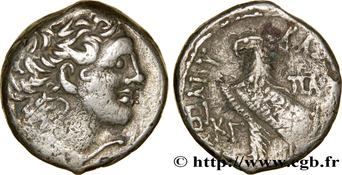 EGIPTO - EGIPTO PTOLEMAICO - PTOLEMEO XII NEOS DIONYSOS Tétradrachme MBC/BC+