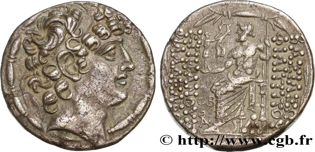 SYRIA - SELEUCID KINGDOM - PHILIP PHILADELPHOS Tétradrachme AU