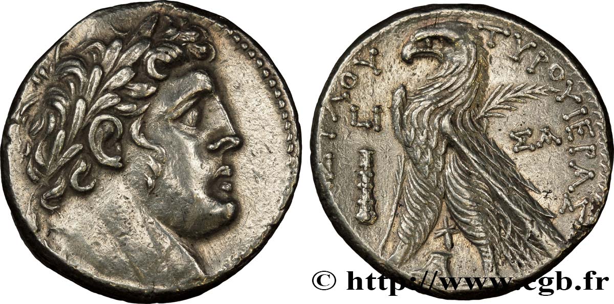 PHOENICIA - TYRE Tétradrachme ou shekel MS