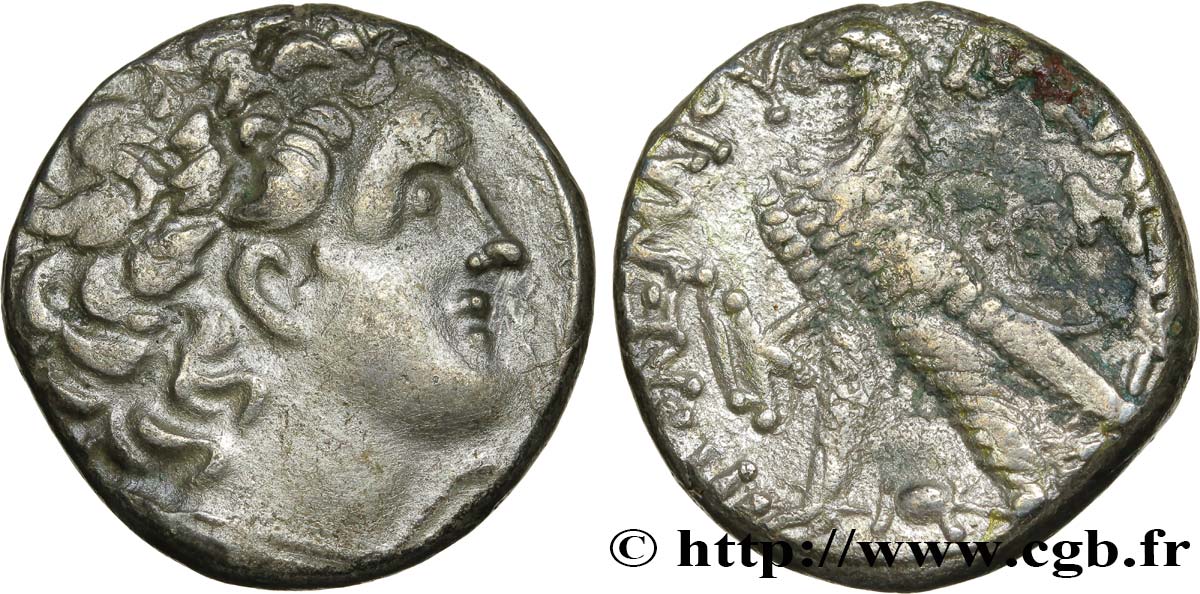 ÄGYPTEN - PTOLEMÄISCHES KÖNIGREICH ÄGYPTEN - PTOLEMAIOS XII NEOS DIONYSOS Tétradrachme SS/fSS