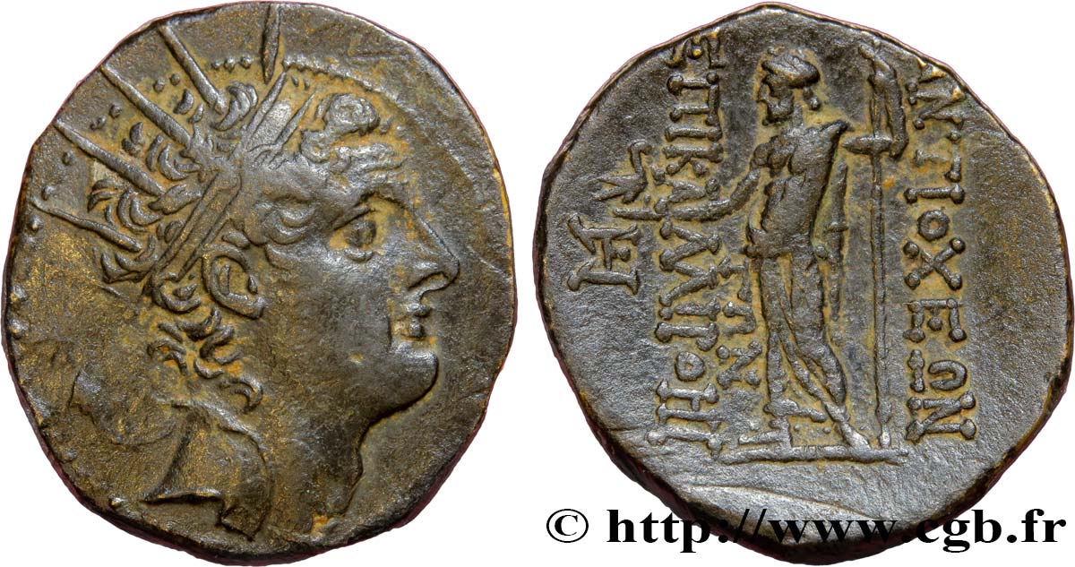 SYRIA - SELEUKID KINGDOM - ANTIOCHOS IV EPIPHANES Dichalque AU/AU