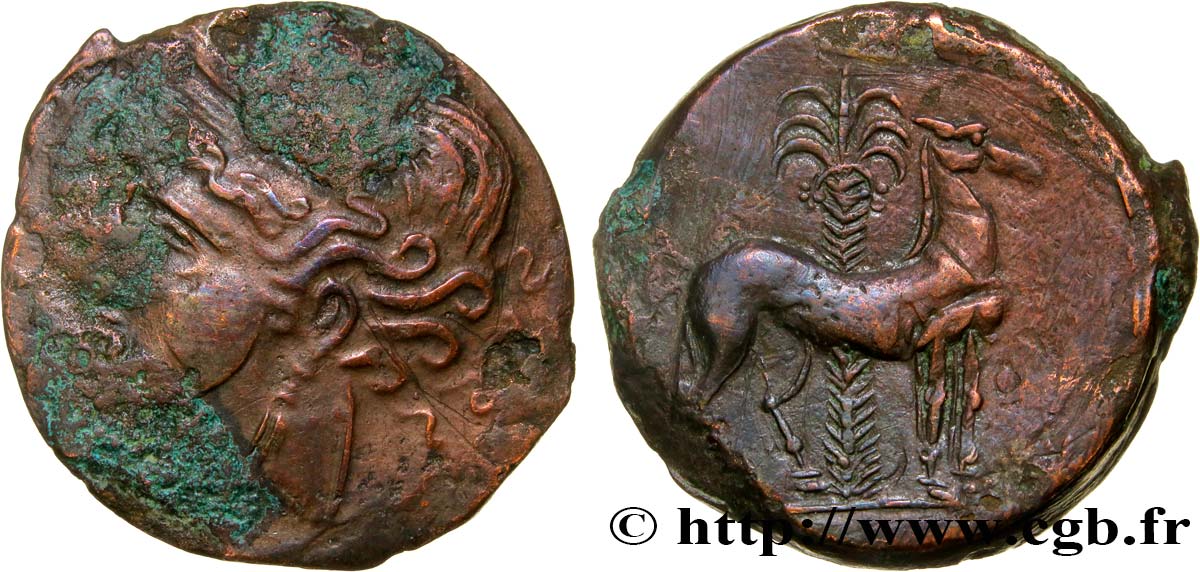 ZEUGITANIA - CARTAGO Triple shekel BC/BC+