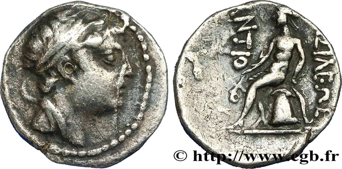 SYRIA - SELEUKID KINGDOM - ANTIOCHUS IV EPIPHANES Drachme VF