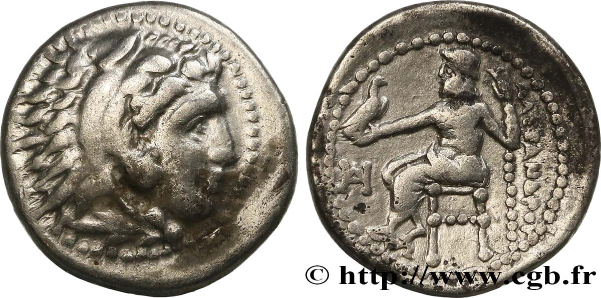 MACÉDOINE - ROYAUME DE MACÉDOINE - ALEXANDRE III LE GRAND Drachme TTB