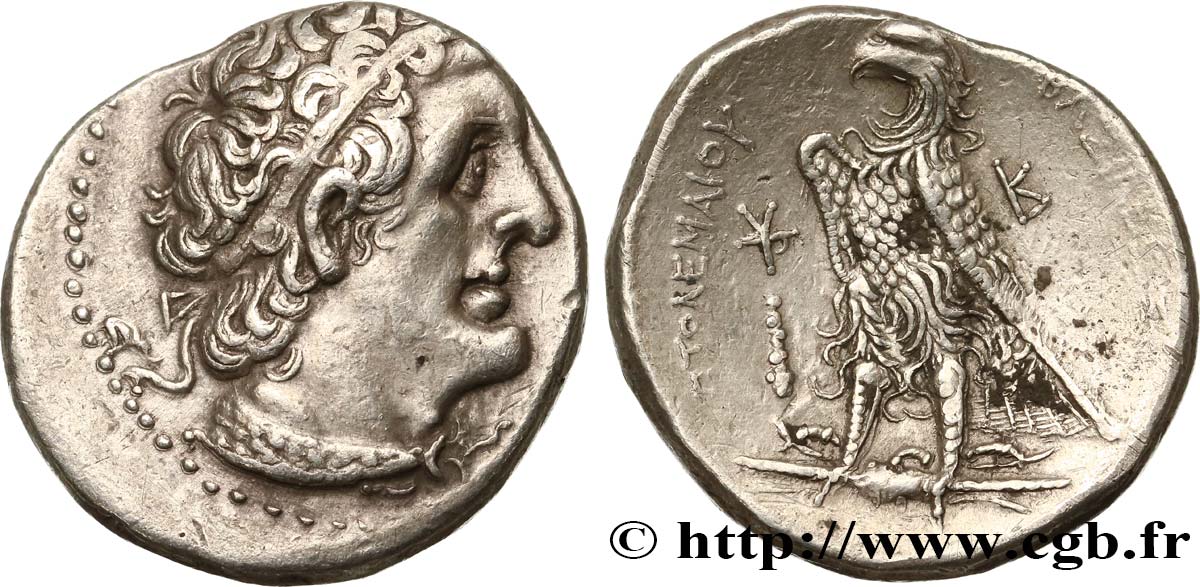 ÄGYPTEN - PTOLEMÄISCHES KÖNIGREICH ÄGYPTEN - PTOLEMAIOS II PHILADELPHOS Tétradrachme fVZ