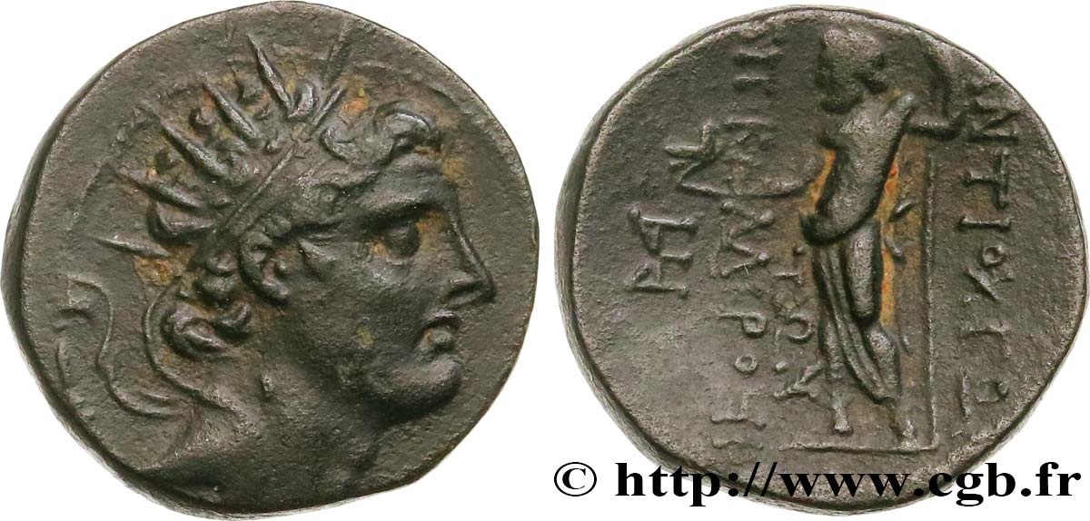 SYRIA - SELEUKID KINGDOM - ANTIOCHOS IV EPIPHANES Dichalque AU/XF