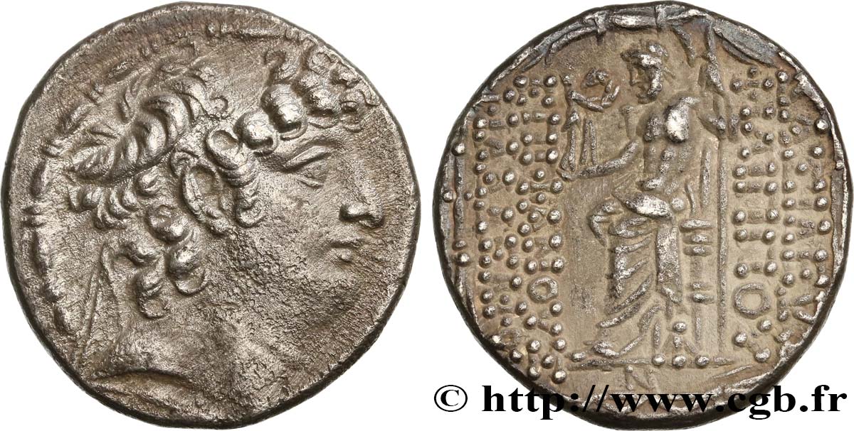 SYRIA - SELEUCID KINGDOM - PHILIP PHILADELPHOS Tétradrachme AU