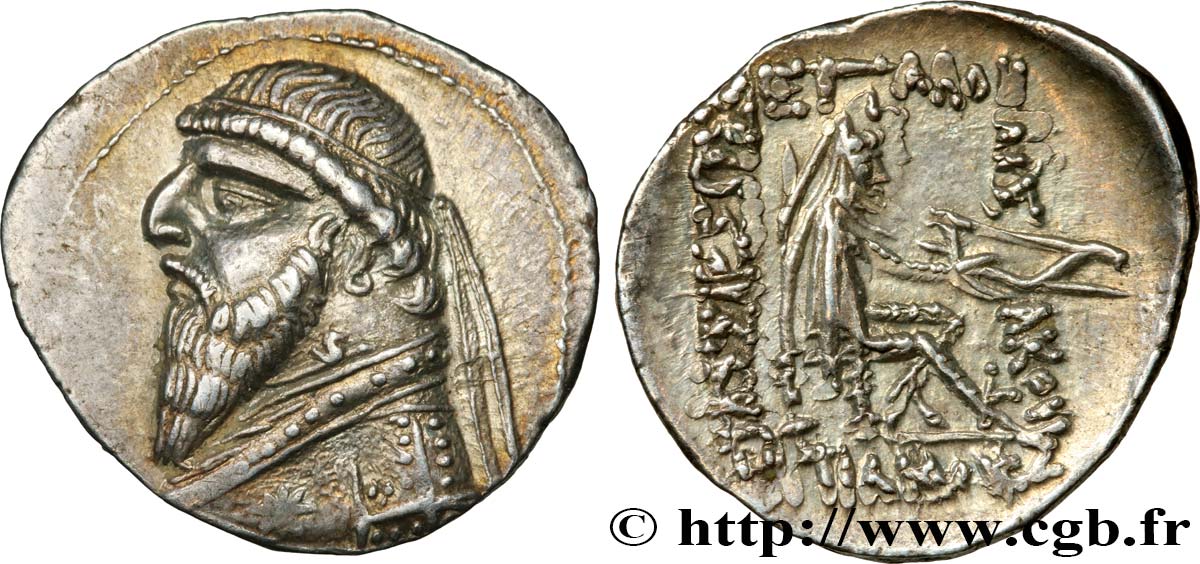 ROYAUME PARTHE - MITHRIDATE II Drachme SUP