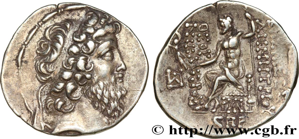 SYRIA - SELEUKID KINGDOM - DEMETRIUS II NIKATOR Tétradrachme AU/AU