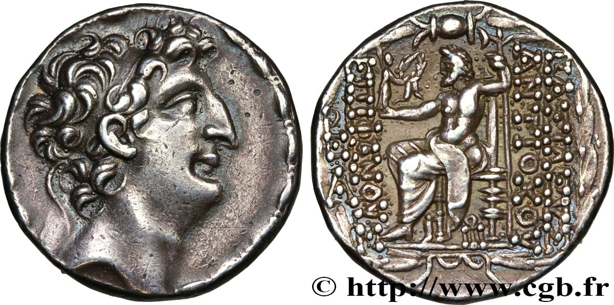 SYRIA - SELEUKID KINGDOM - ANTIOCHOS VIII GRYPOS Tétradrachme AU