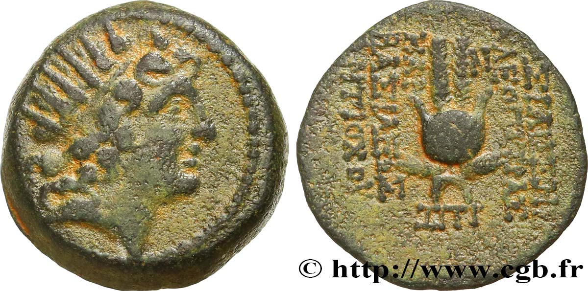 SYRIA - SELEUKID KINGDOM - CLEOPATRA THEA and ANTIOCHUS VIII GRYPUS Chalque AU