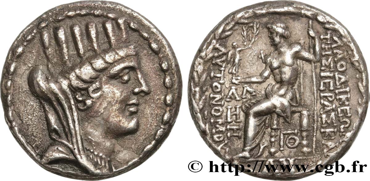 SÍRIA - SELEUCIA Y PIERIA - LAODICEA Tétradrachme stéphanophore MBC+