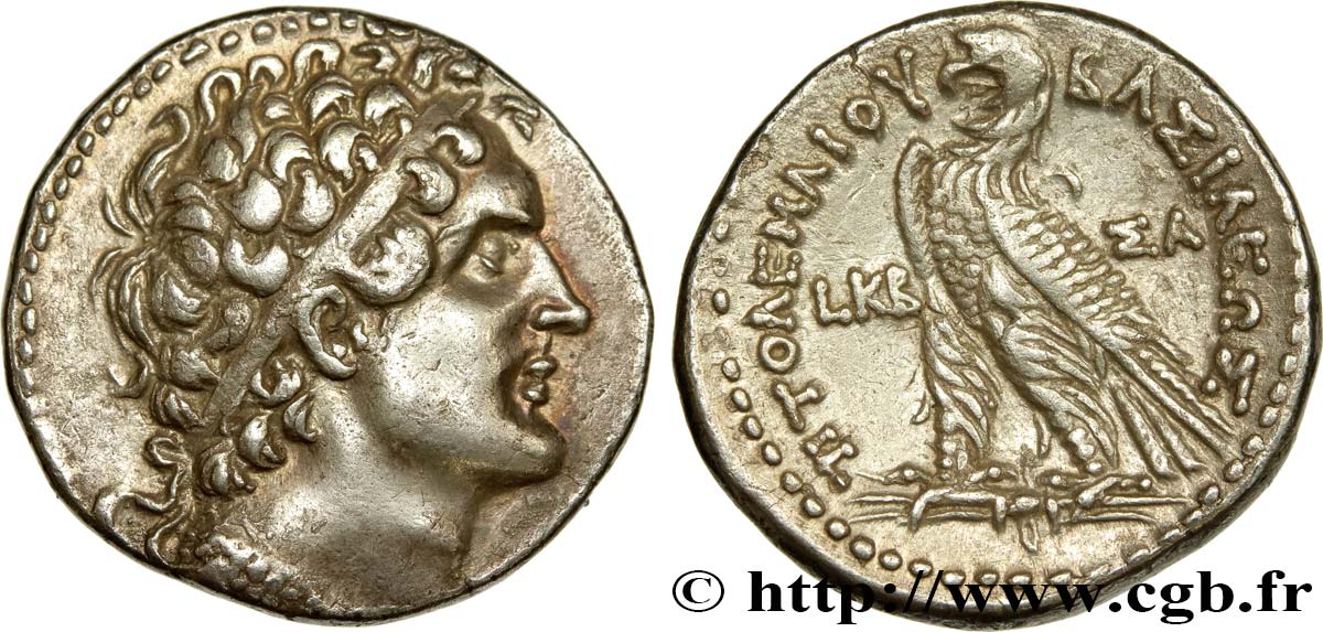 EGYPT - LAGID OR PTOLEMAIC KINGDOM - PTOLEMY VI PHILOMETOR Tétradrachme AU