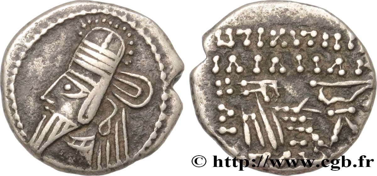 PARTHIEN - KÖNIGREICH DER PARTHER - OSROES II Drachme SS