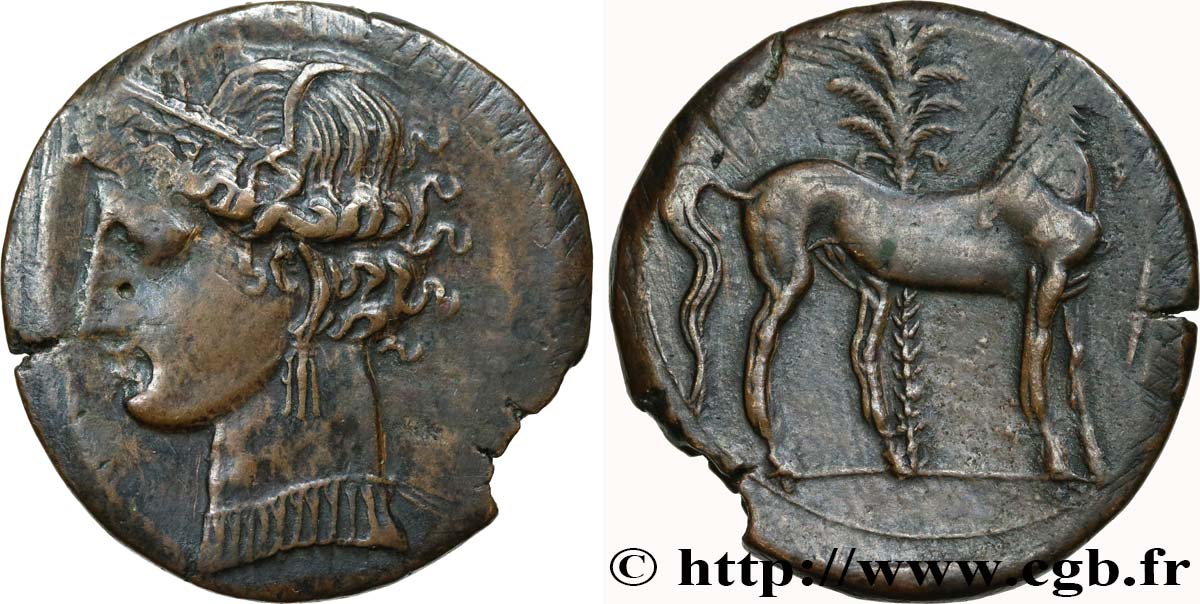 ZEUGITANE - CARTHAGE Double shekel TTB+