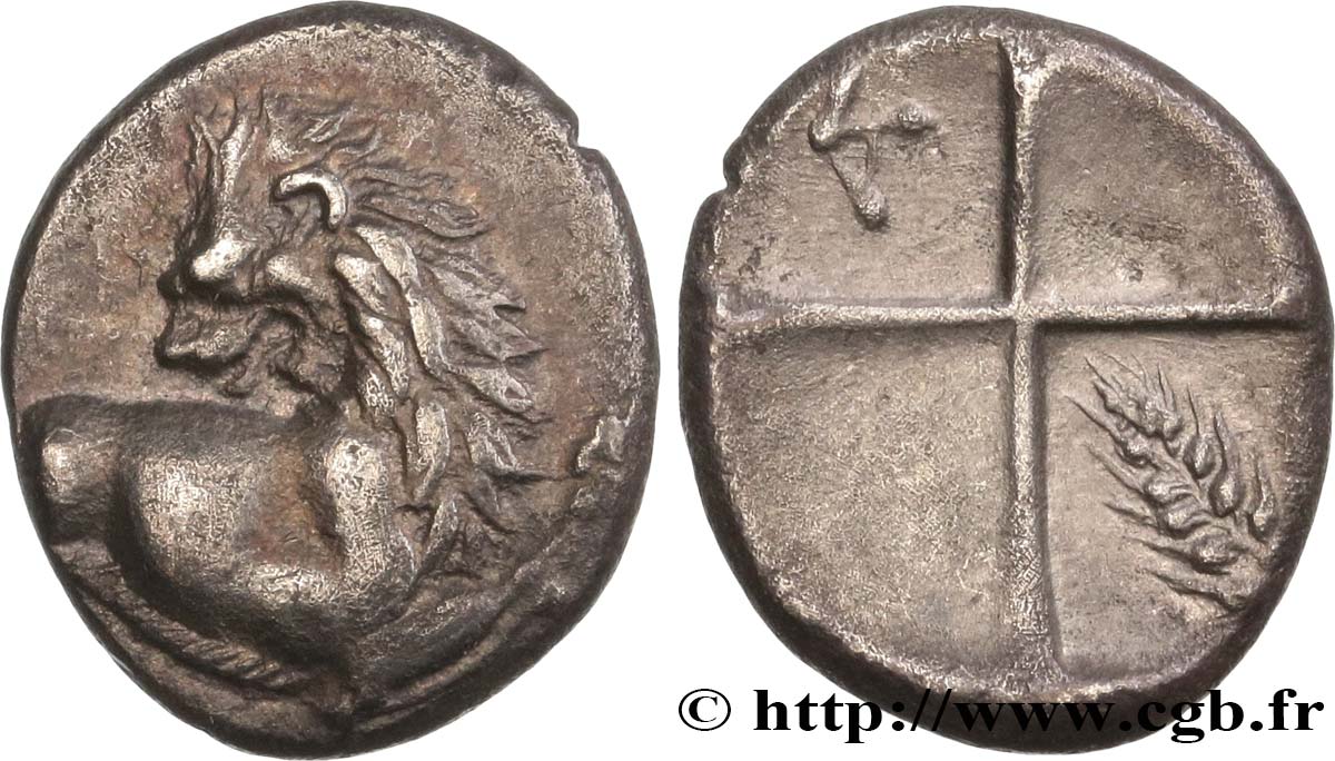 THRACIA - THRACIAN CHERSONESE - CHERRONESOS Hemidrachme ou demi-sicle AU