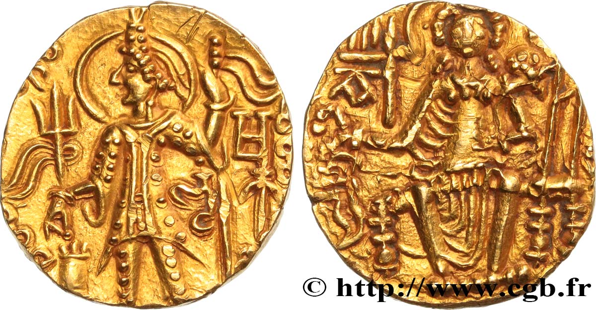 KUSHAN - KUSHAN REICH -VASU DEVA III and his Successors Statère ST/fST