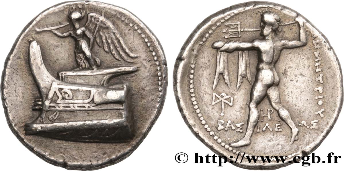 MACEDONIA - MACEDONIAN KINGDOM - DEMETRIOS POLIORKETES Tétradrachme XF