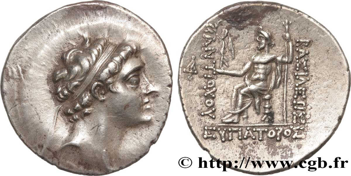 SYRIE - ROYAUME SÉLEUCIDE - ANTIOCHUS V EUPATOR Tétradrachme TTB+