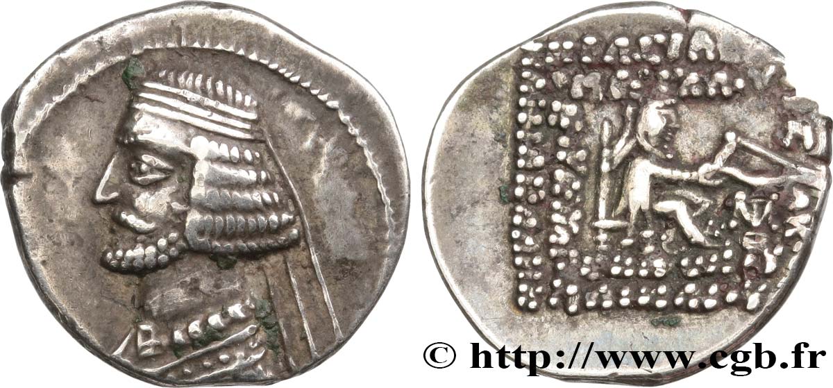 ROYAUME PARTHE - MITHRIDATES III Drachme fVZ/SS